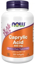 Caprylic Acid 600 mg- 100 Softgels