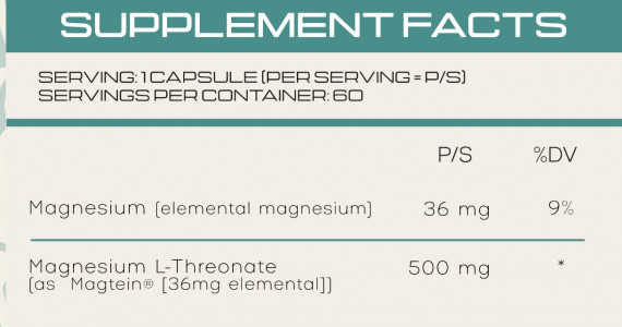 Primeself (Magnesium L-Threonate) - 60 Capsules