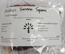 Infused Banana Squares
