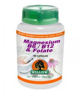 Magnesium / B6 / B12 / Folate - 100 Capsules