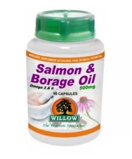 Salmon Borage Oil 500mg (Omega 3 & 6) - 90 Softgels