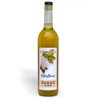 GUDGU - S/F CORDIAL - ELDERFLOWER750ML