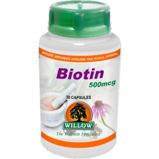 Biotin 500mcg 30 capsules