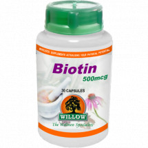 Biotin 500mcg 30 capsules